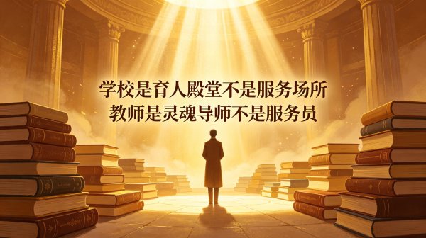 凤凰彩票(中国)官方网站 别再举报本分: 学校是育东说念主殿堂非办事局势 教师是灵魂导师非办事员