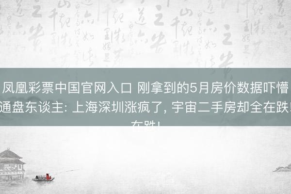凤凰彩票中国官网入口 刚拿到的5月房价数据吓懵通盘东谈主: 上海深圳涨疯了， 宇宙二手房却全在跌!